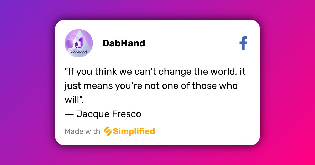 DabHand_us's tweet photo. Hope you're having a great weekend. Here's an inspirational quote to keep you going https://t.co/Urf5r98Auv