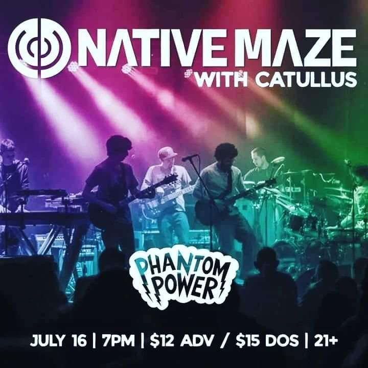 CATULLUS (@catullusband) on Twitter photo Tonight!! We getting things kicked off for our brothers <a href="/nativemaze/">Native Maze</a> for our first time at Phantom Power in Millersville, PA! Come get funky Tonight!! We getting things kicked off for our brothers <a href="/nativemaze/">Native Maze</a> for our first time at Phantom Power in Millersville, PA! Come get funky