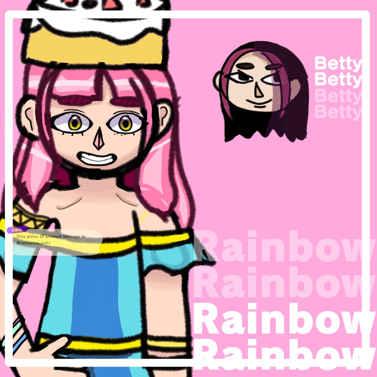 callystea_XD's tweet photo. repost AGAIN ughhh
I made art for Rainbow/Betty because yuh
I really like how it turned out!
@ItsFunneh @RainbowsYT @itskrewofficial #krewreacts https://t.co/Ubx10LAF6U