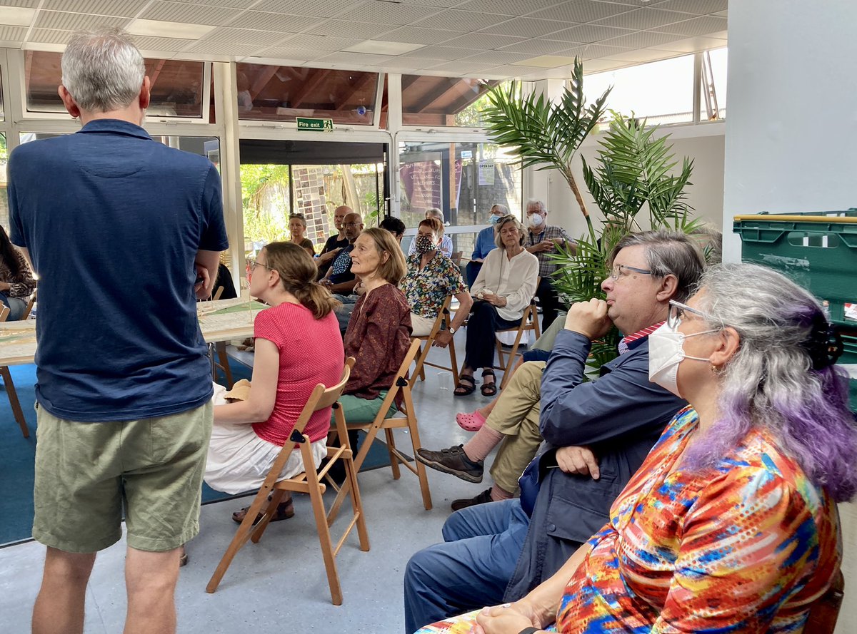 Today we hosted <a href="/CamdenMakers/">Camden Community Makers</a> and the local Neighbourhood Forum at our space in Gospel Oak for a community-led workshop to respond to - and improve on! - a local development plan. Neighbours discussed proposals and drafted demands, building community power from below! 1/
