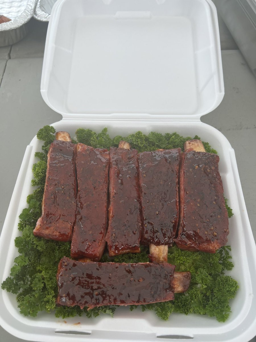 bughousebbq's tweet photo. Ribs have been turned in!? Tenderness is bad but maybe was slightly salvaged? #notsalvaged https://t.co/yr5qKy3Xaq