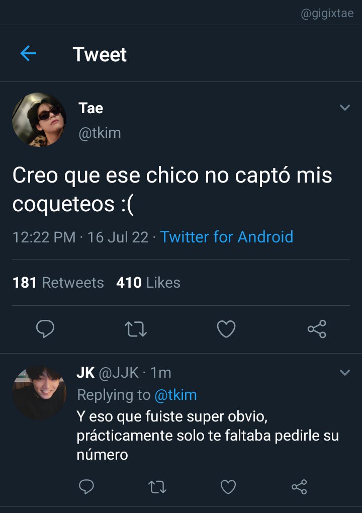 gigixtae's tweet photo. AUTaegi | Despistado

Donde Y/G no captó las indirectas de T/H, y ahora lo busca para poder disculparse y quizás pedir algo más https://t.co/GEBU3KxAMl