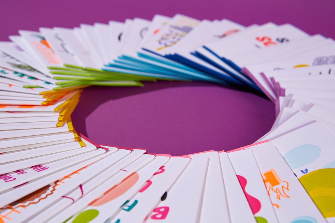 Is there anything prettier than a big pile of colorful cards? (No) 🌈