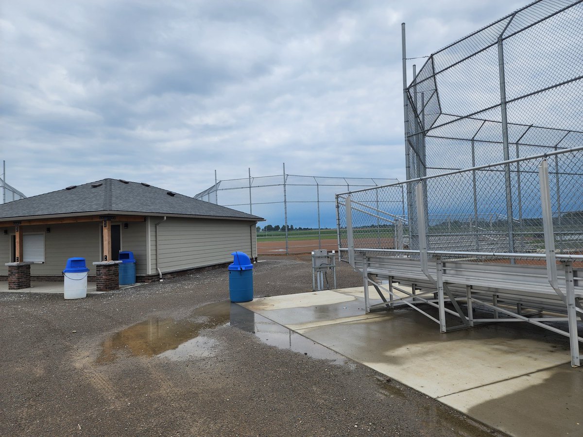 MJBSAUpdate's tweet photo. As of 1:30 pm today this is what fields 5, 6, 7 and 8 look like.   With more rain in the forecast over night, we are making the hard decision to Postpone the Jamboree and All Star Games to Sunday 7/24/22.  More details to come. https://t.co/D7lpA68uSN