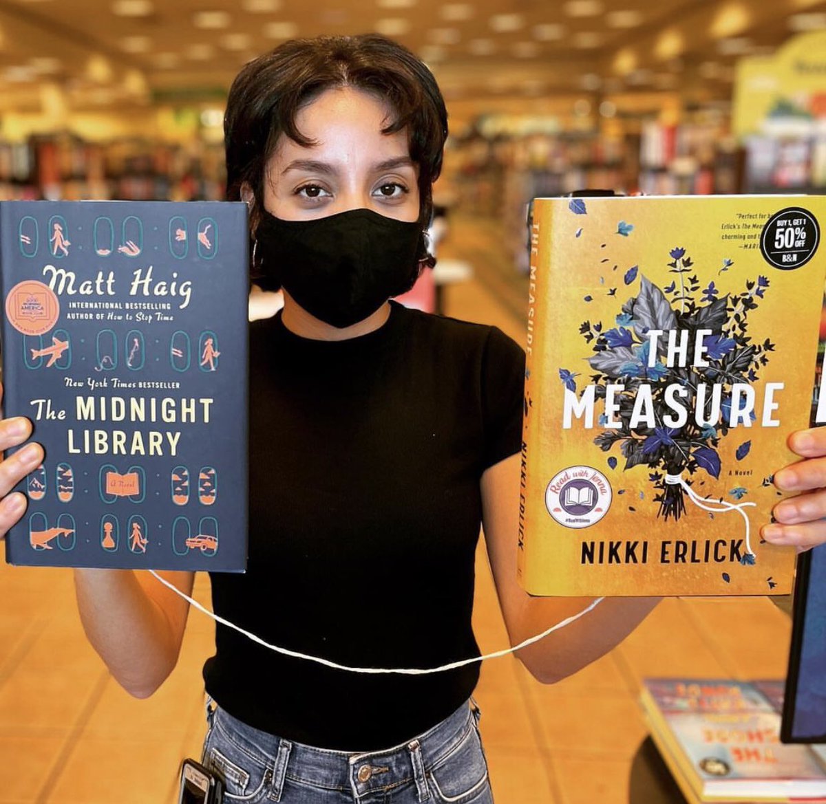 If you were presented with a box containing your fate, a string the length of years you’ll live, would you open it? The Measure by Nikki Erlick explores this idea. PLUS - all hardcovers are Buy 1 Get 1 50% until 7/18!