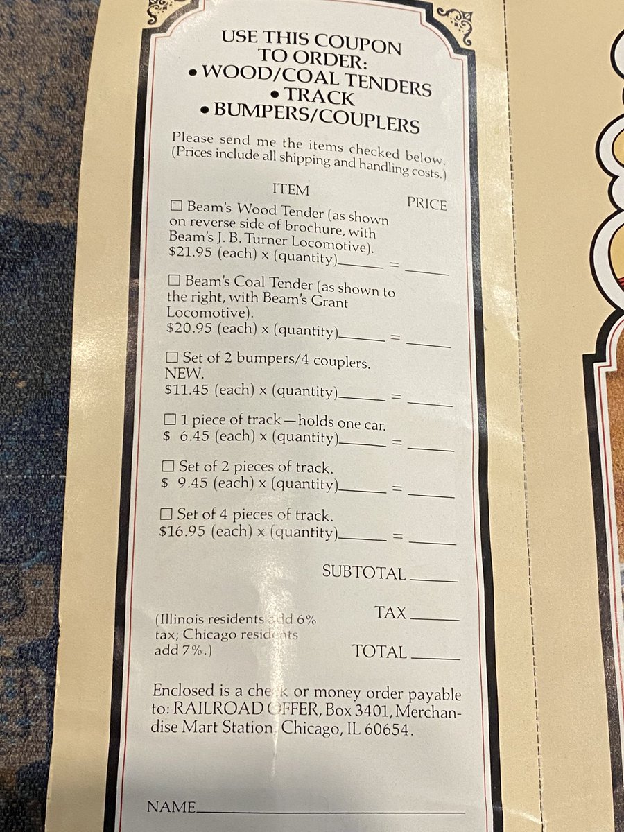 cinq's tweet image. Form to re-order some Jim Beans whisky from the 80s. I have a feeling they won’t send my order.