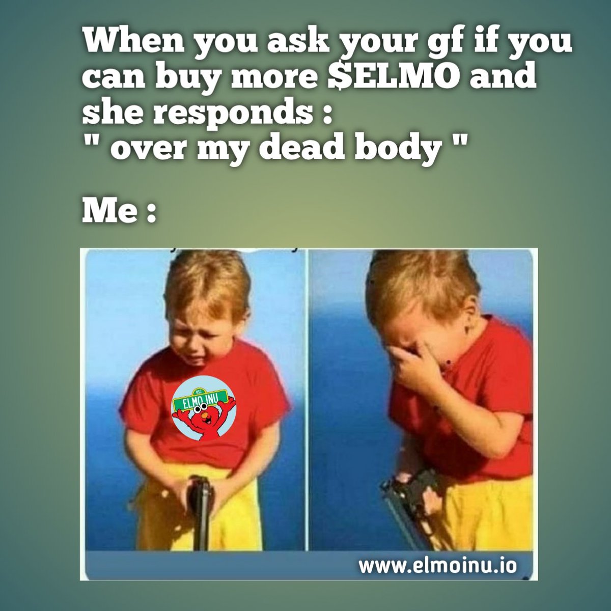 Crypto_Loverss's tweet photo. @Elmoinubsc My meme entry for @Elmoinubsc
#elmoinu $elmo #memecoin #memecontest
#memecompetition https://t.co/oflc1SyeQI