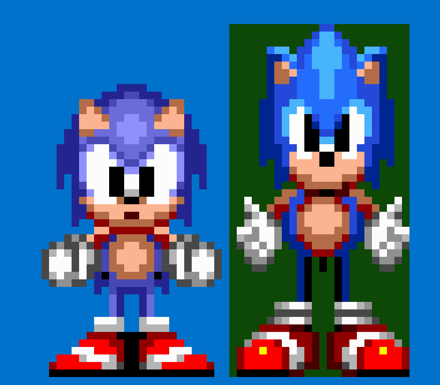 AudioReam on X: I did a Sonic 1 Version of one of Sonic's Sprites