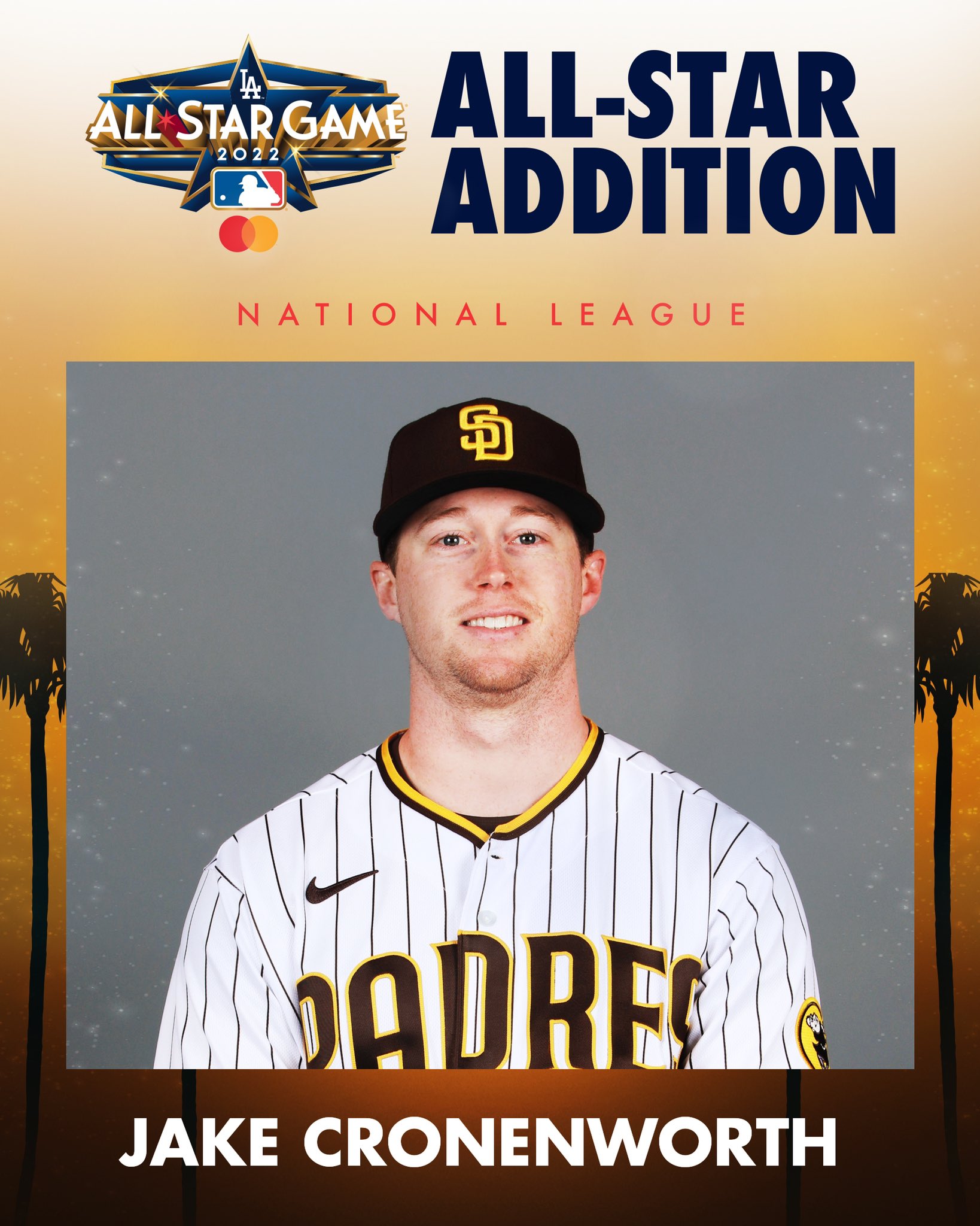 MLB on X: The CroneZone is heading to the All-Star Game! Jake Cronenworth  replaces Jazz Chisholm Jr. on the National League roster. 2B Jeff McNeil  has been moved to the starting lineup.