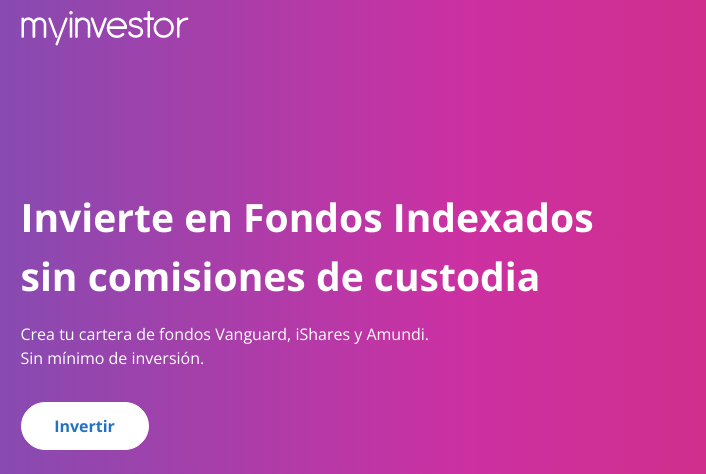 indexadosinver1's tweet photo. MyInvestor ✅ Fondos Indexados sin comisiones de custodia
Crea tu cartera de fondos Vanguard, iShares y Amundi.
Sin mínimo de inversión aquí 👉 https://t.co/N5hKm5eMp2
#indexados #myinvestor #sincomision https://t.co/THbQ8z32ii