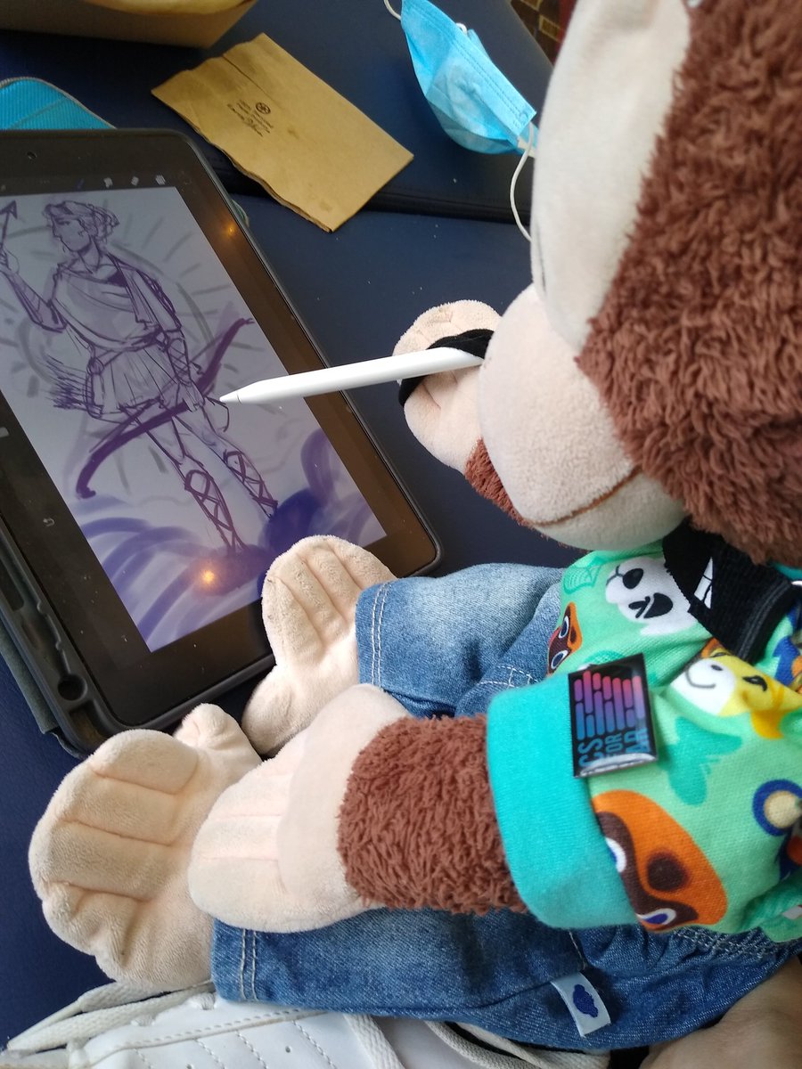 csmonkey_ar's tweet photo. @localartsomniac let me draw during our lunch break 🙊 #CSTA2022 #CSTA #CSforAR #CSforALL @CSforAR https://t.co/Ms2ynmcp4k