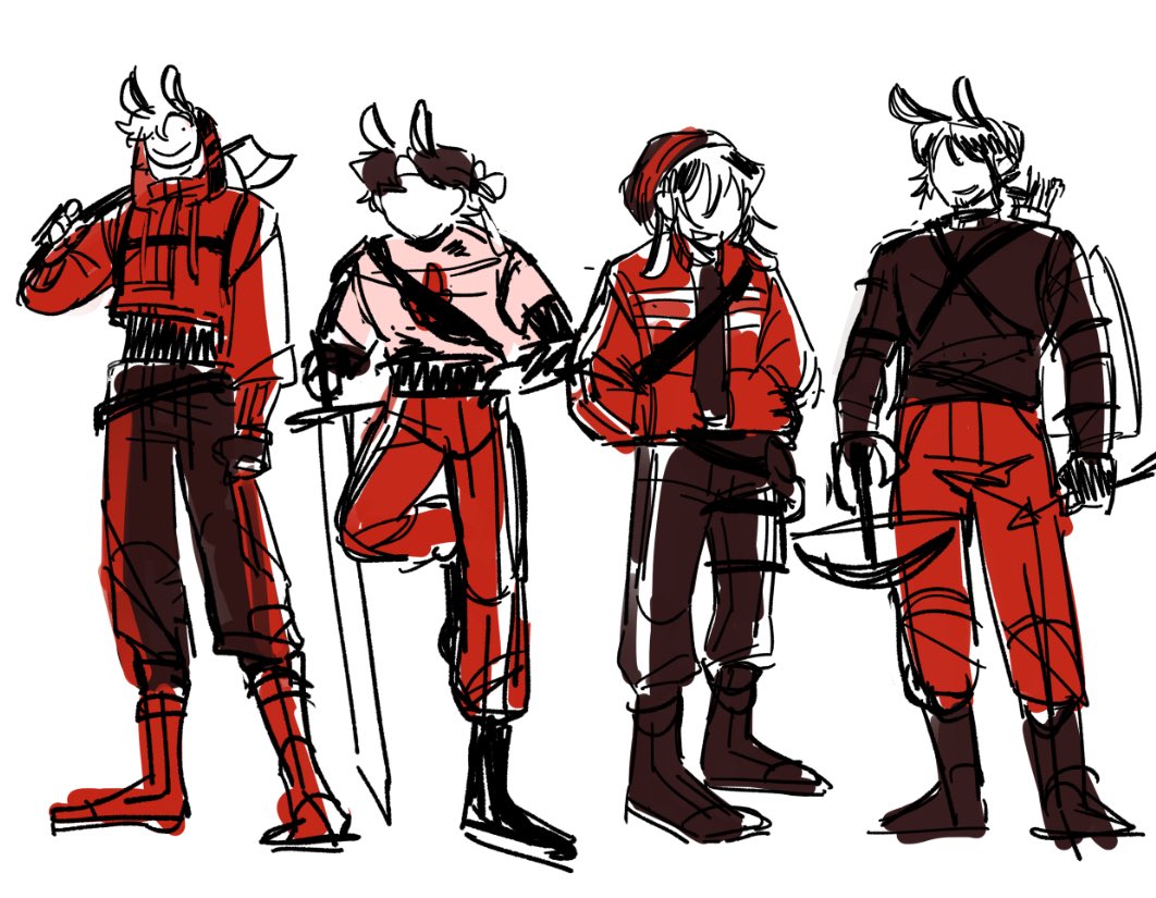 out_for_lunch_'s tweet photo. was a pleasure working on this! some behind the scenes stuff for you guys :D our color ref sheet, design sheet and initial sketch and my lineart✍️ 

thank you all for supporting the zine! 🥳
#mccfanart https://t.co/AcsQfhxArs