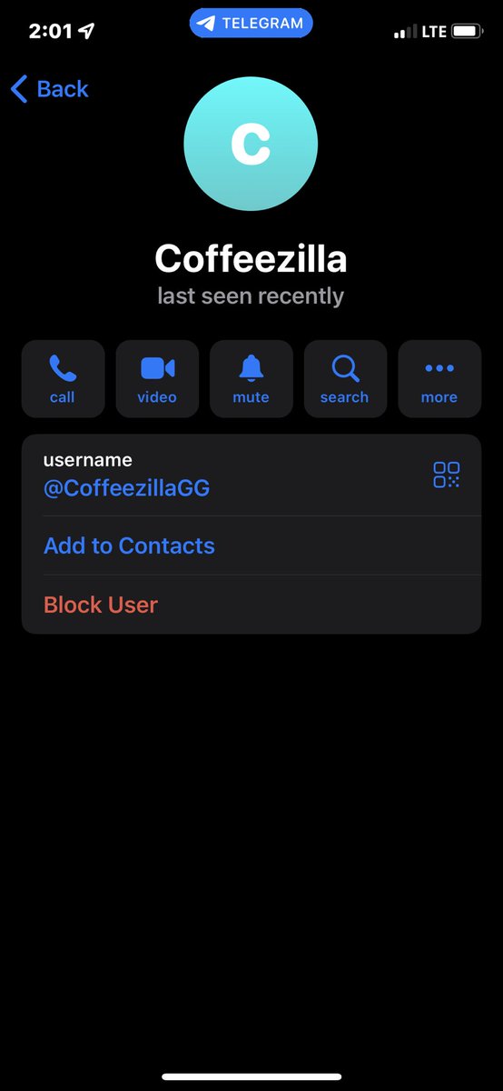 ManaflowDev's tweet photo. @coffeebreak_YT Hey can @coffeebreak_YT  or anyone confirm whether or not this is coffeezilla’s real telegram handle, or if it is fake? 

Almost certain this is scam, but would like a definitive answer🙏 https://t.co/p3exKh9q7I
