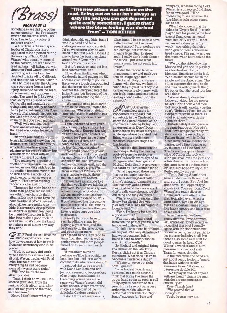 OldKerrang81's tweet photo. July 16, 1988

KERRANG ARTICLES: CINDERELLA https://t.co/6QildTDeEg