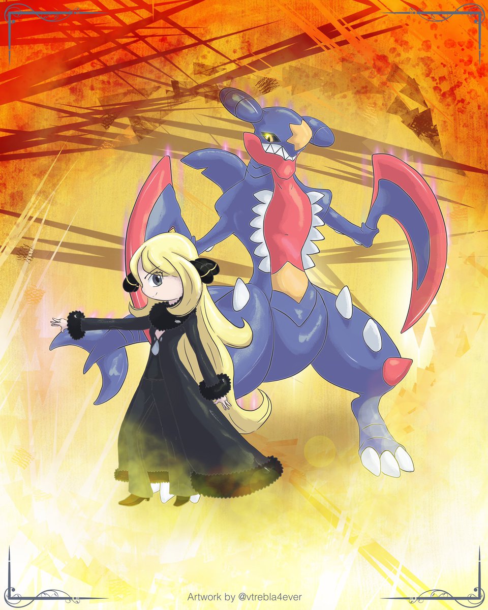 vtrebla4ever's tweet photo. Cinthia &MEGA-Garchomp #Pokemon #megaevo #garchomp #pokefan #pokeart #fanart https://t.co/JM474GQP7d