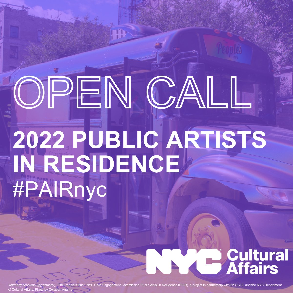 Calling all  NYC artists! <a href="/NYCulture/">NYC Cultural Affairs</a>'s Public Artists in Residence applications are now open.

Learn more: nyculture.submittable.com/submit