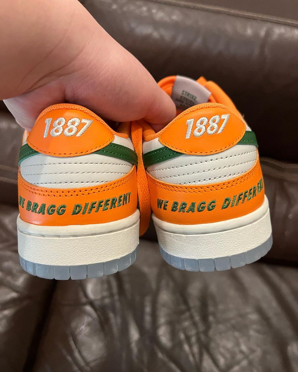 JustFreshKicks's tweet photo. In Hand Look at the Florida A&amp;M x Nike Dunk Low 🍊 https://t.co/Mzulx9ezBu https://t.co/LIw9OXNgcn