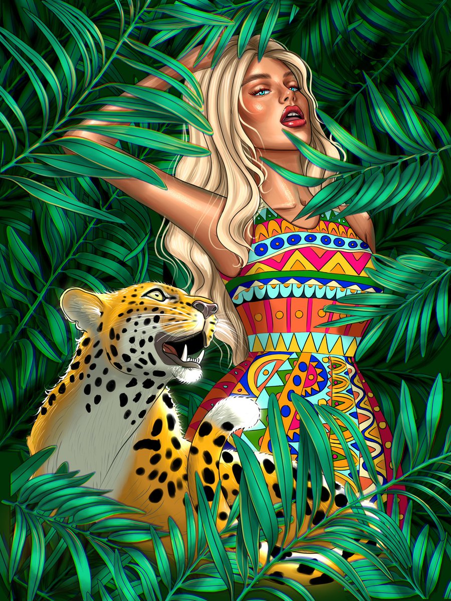 My new art for #benjaminkato art contest:
💚Wild cat 💚
💚0.11 $ETH
A cat lives inside every girl, she can be gentle and affectionate, or she can be wild and uncontrollable…
foundation.app/@Solomea/wld-e…
<a href="/RealKatoOG/">Kato</a> <a href="/BenjaminBitcoin/">Benjamin Bitcoin</a> 
#Benjaminbitcoin #NFTfamily #NFTdrop #OGCollective