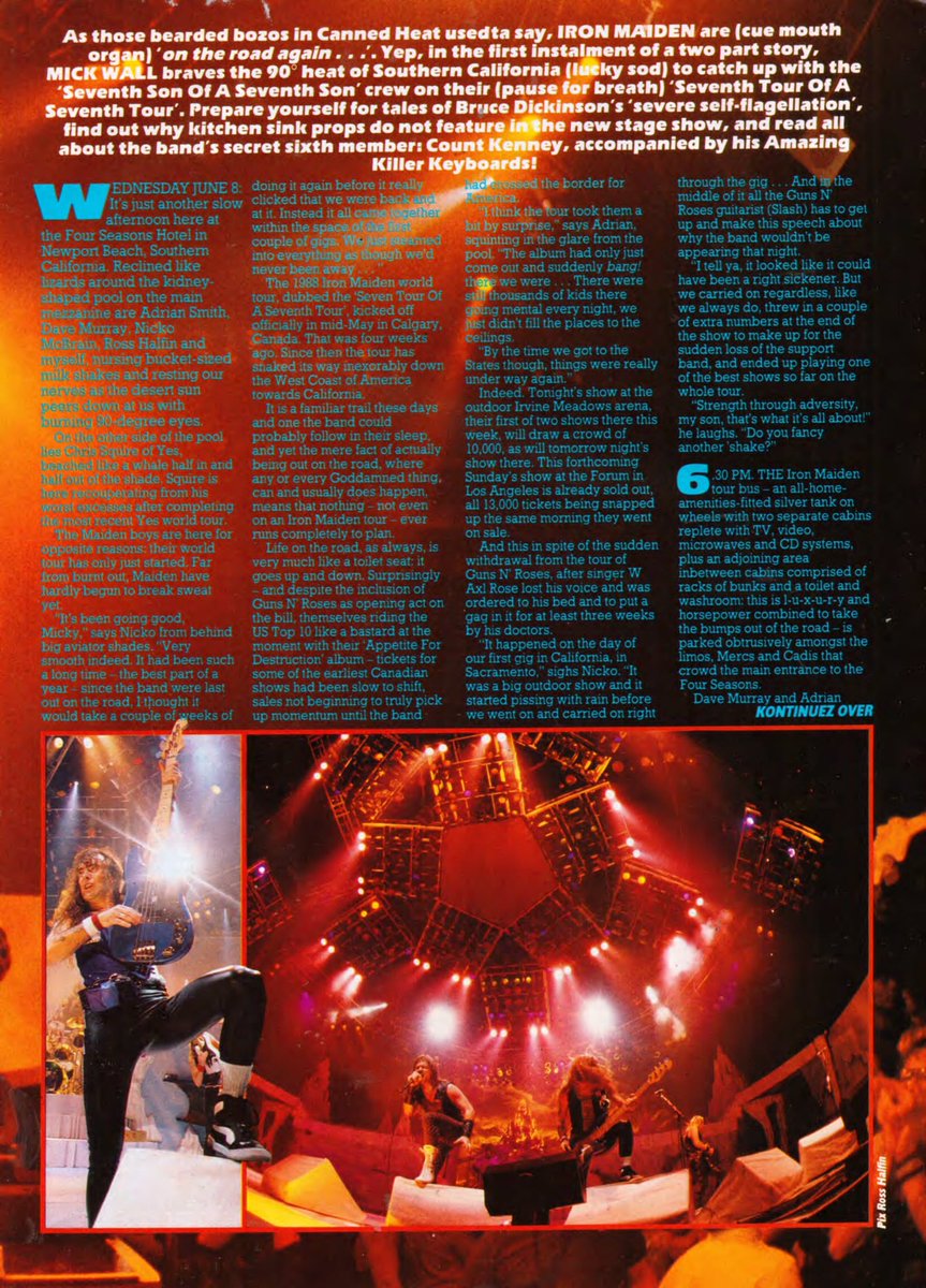 OldKerrang81's tweet photo. July 16, 1988

KERRANG ARTICLES: IRON MAIDEN https://t.co/C4WkS2oqJW