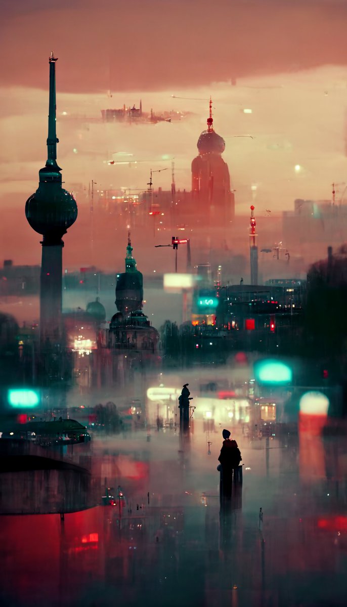 red__pixel's tweet photo. Cinematic Berlin #midjourney #generativeart #art #Berlin https://t.co/RankAlcvsd