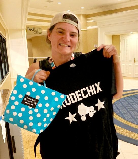 RollerCon's tweet image. Congrats, Panda! They won the #Rudechix Clothing goody bag with a Derby Girl Designs necklace! Total value of $70!

#Raffle