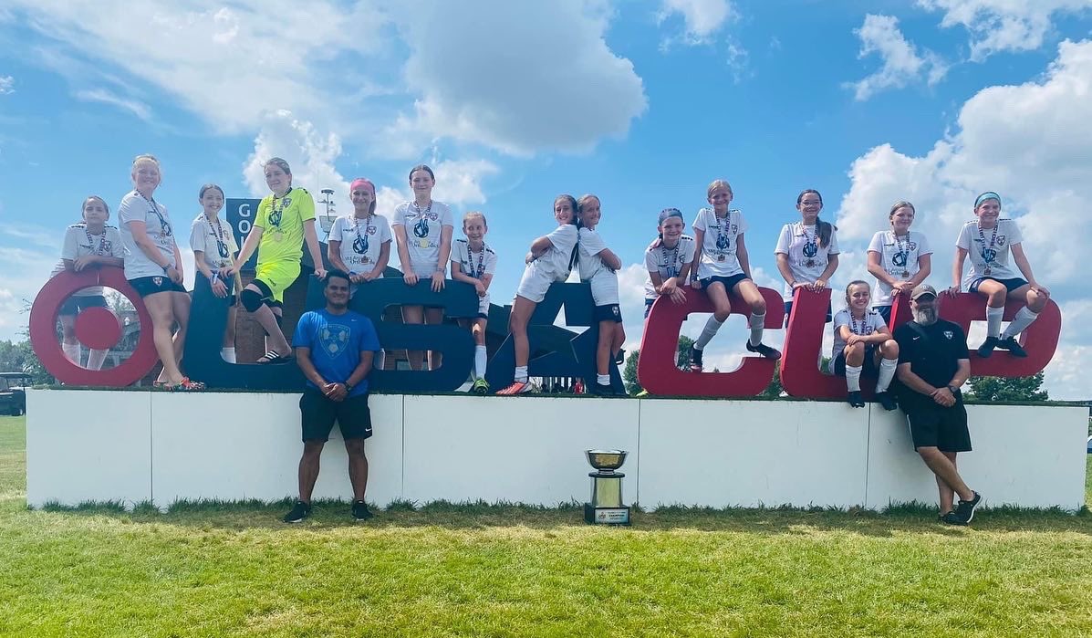 fcwacademy's tweet photo. The 2010G are USA CUP Champions 🏆🇺🇸… 6 hard fought games over 5 days in Minnesota then winning the championship in PK’s on the 8th shooter. ❤️💙🤍
🎶Wichita we are here🎶
#fcwichita #usacupchamps #3ptsforthegirls #yourteamyourcommunity #togetherforwichita #leadersplayhere https://t.co/1XjwU12Wlu
