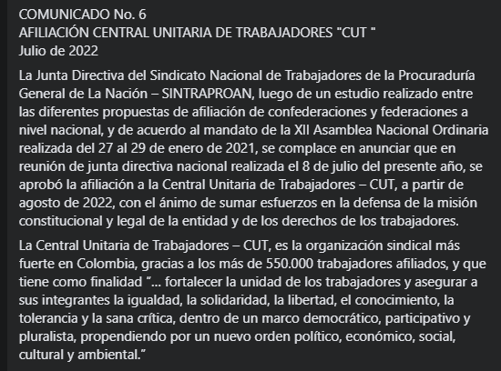 Sintraproan Nacional tweet media