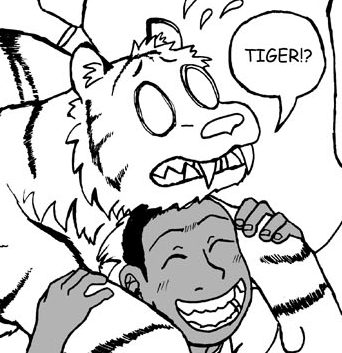 jillyfoo's tweet image. My Friend the Tiger: Complete story 6 page comic. patreon.com/posts/my-frien…