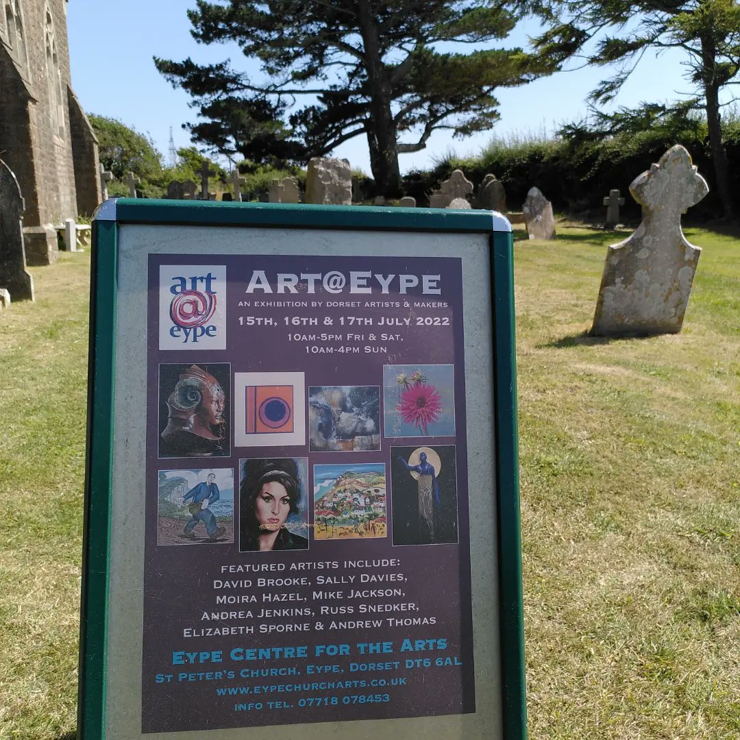 ArtMikeJackson's tweet photo. Another great day at Art@Eype. Such a great   exhibition and super group of artists.

Final day tomorrow - Sunday open 10an to 4pm. Beautiful views. A cool church interior. Eype beach nearby. 

@ArtAtEype

#Bridport #affordableart https://t.co/XoXYOeVE0c