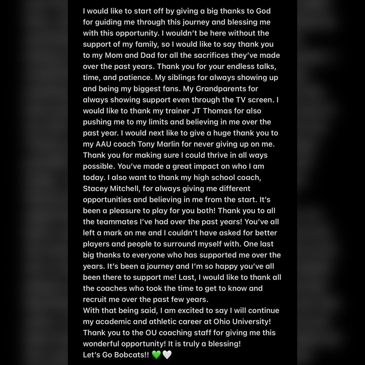 110% Committed💚🤍 
<a href="/OhioWBasketball/">Ohio Women’s Basketball</a>