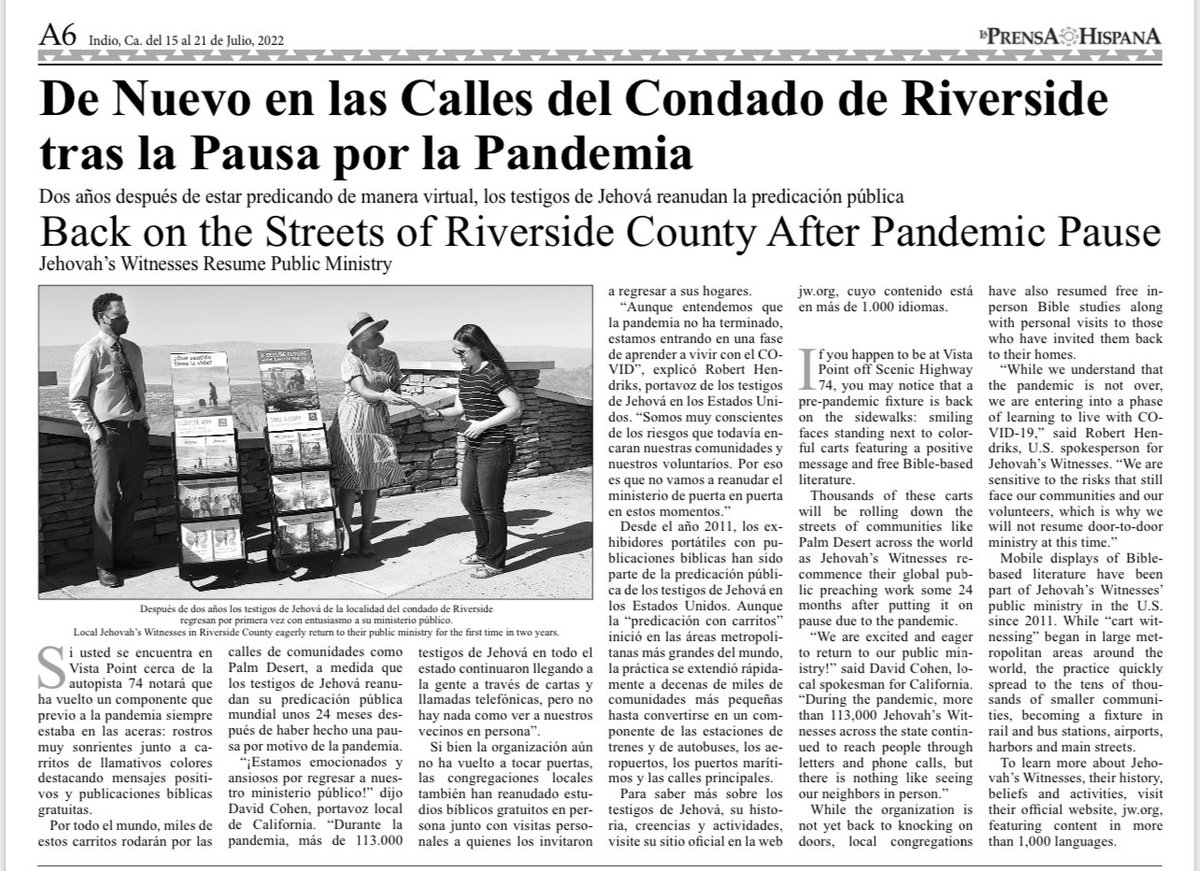 Back on the Streets of California After Pandemic Pause! De Nuevo En Las Calles de California Despues de Dos Años de Pandemia! Great Story With A Positive Impact In Our Local Communities.