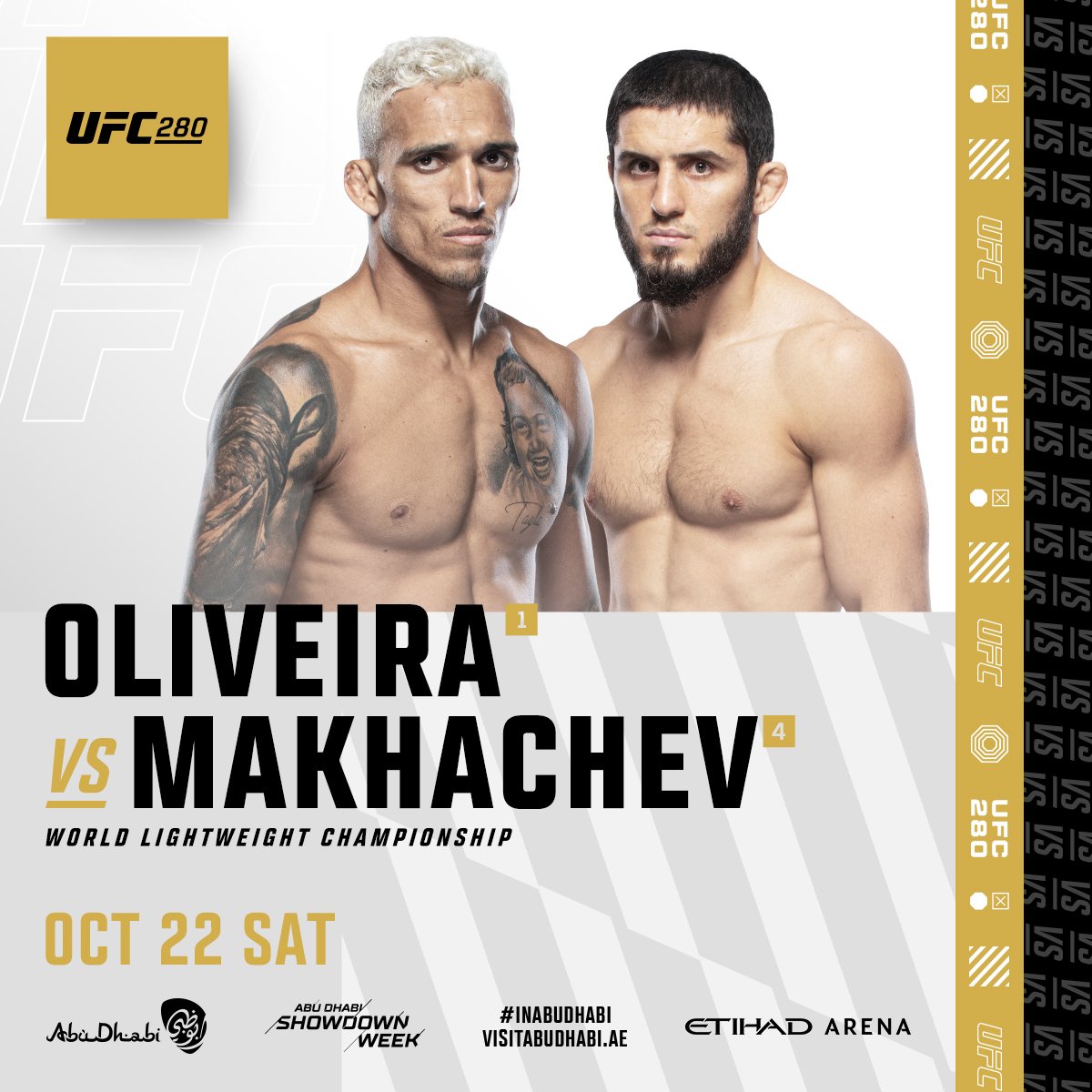 MMArena_'s tweet photo. 🚨 OFFICIEL !

Charles Oliveira vs. Islam Makhachev
22 Octobre, #UFC280
Abu Dhabi 📍 https://t.co/uK5Ia18pFK