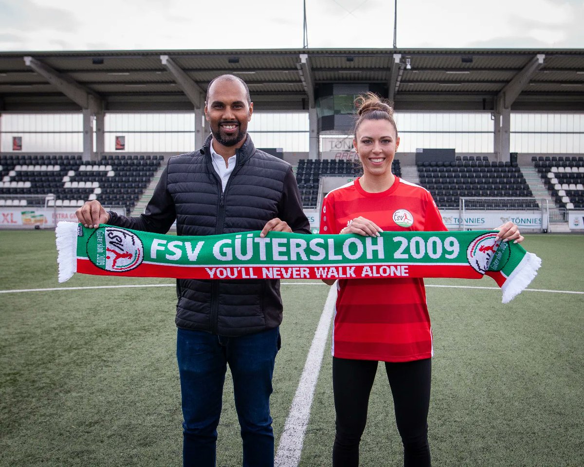 cpdfootball's tweet photo. Delighted to welcome Leonie Kreil to our club @FSV_Guetersloh. Leonie has appeared in 52 matches in the FLYERALARM Women’s Bundesliga. I look forward to the new season and working with Leonie and the other girls. Welcome to the club, Leonie!
#FSVGT #CPDFootball #2FBL https://t.co/nEidcJHc7D