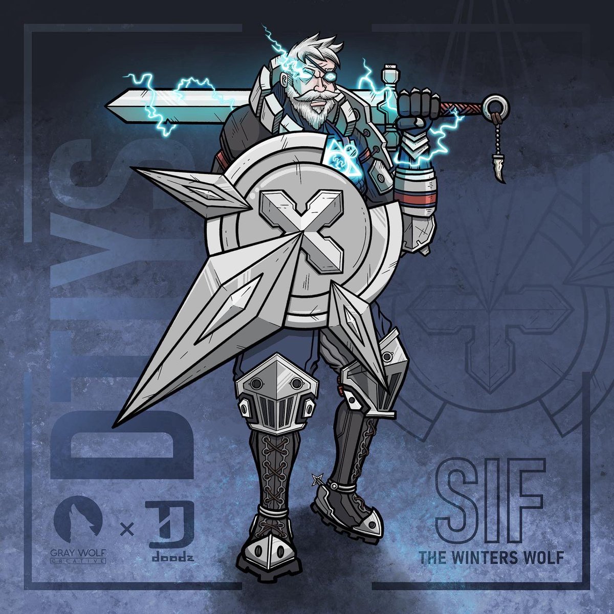 GrayWolfCreates's tweet photo. The full illustration of an Eldritch Knight named Sif. I created this for a fellow artist on Instagram, Sif is his DnD character and this design is based on his original character design artwork. What an awesome project! See more on Instagram!
- - -
#DungeonsAndDragons #DnDArt https://t.co/ffJNqAwm5R