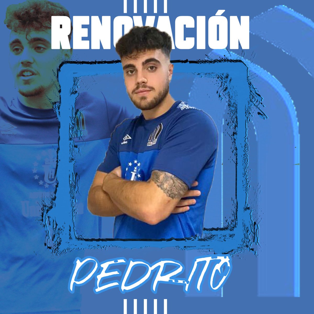 mostbalompie's tweet photo. 🔵RENOVACIÓN🔵

Pedrito seguirá con nosotros. Su ilusión y su ambición nos van a sumar mucho 🔝🔝🔝

#YoSoyDelBalompié Ⓜ️⚽🦶
#SomosMóstoles https://t.co/r8QmNzsXPz