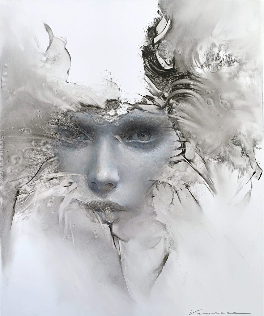 'Monochromagic 5' is our current group exhibition (link in bio).
•
This fabulous oil painting is AVAILABLE as part of the show:
•
'Nova' by Vanessa Lemen (<a href="/vanessalemen/">Vanessa Lemen</a>), oil on panel, 10" x 8", £1310GBP.
•
All available works may be purchased direct… instagr.am/p/CgFRm4ho2Eo/