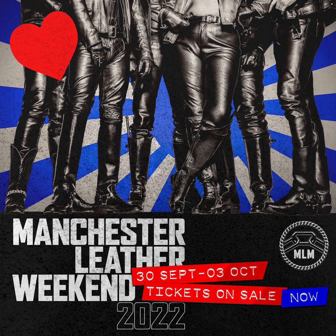 Manchester Leather Weekend 2022 tickets are on sale NOW! 
For the full itinerary of events and to purchase tickets please head to our website:
manchesterleathermen.com/weekend