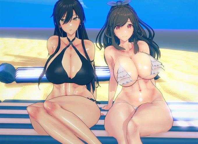 【R-18 コイカツ】一番幸せなこの瞬間  https://t.co/30SVo0wV3J みんなが一度は見つめるこの胸、それも二人のアイドルと幸せな時間を 