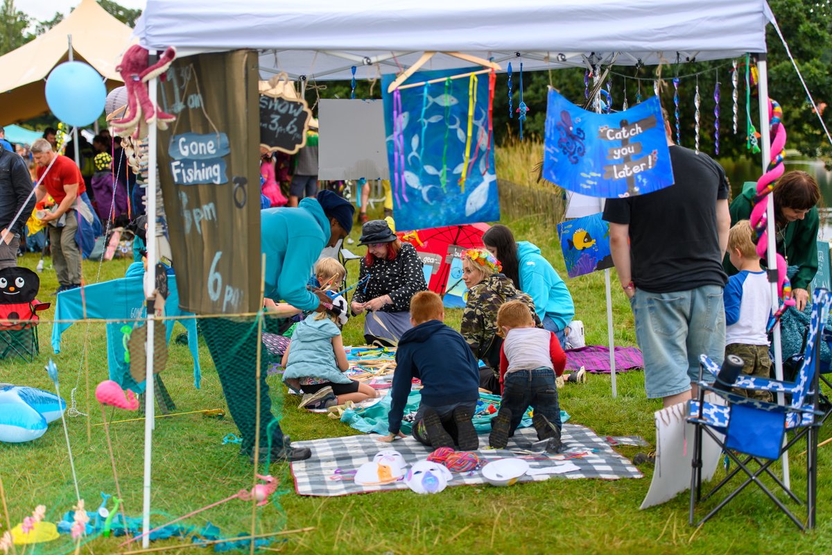 Great day of fishing adventures <a href="/DeerShed/">Deer Shed Festival</a> #deershed12, here we go again. Ideal weather for fish - rain, rain, rain. @OutdoorArtsUK photos @malcij