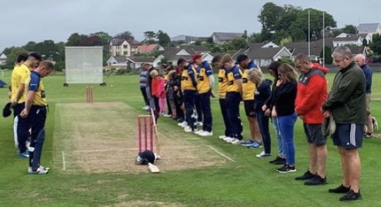 KidwellyTownCC's tweet photo. An emotional minutes silence was held today in memory of Pete Bach.
Pete was a well respected man on and off the field. He captained the club and was still a member of the club to this day, coming along to watch his son Zac.
Pete will be missed by all at the club.
#wellrespected https://t.co/RPSBfz5jTF