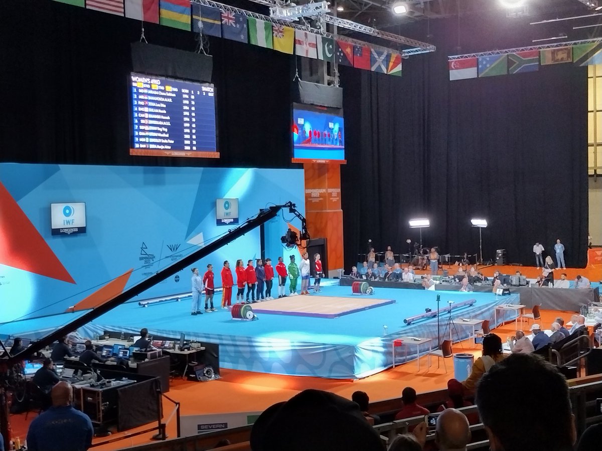 Palmersan90's tweet photo. Fantastic time watching the women's weightlifting at @birminghamcg22 
Great buzzing atmosphere! #Birmingham2022 #B2022 #b2022weightlifting https://t.co/q5GvlRL9gp