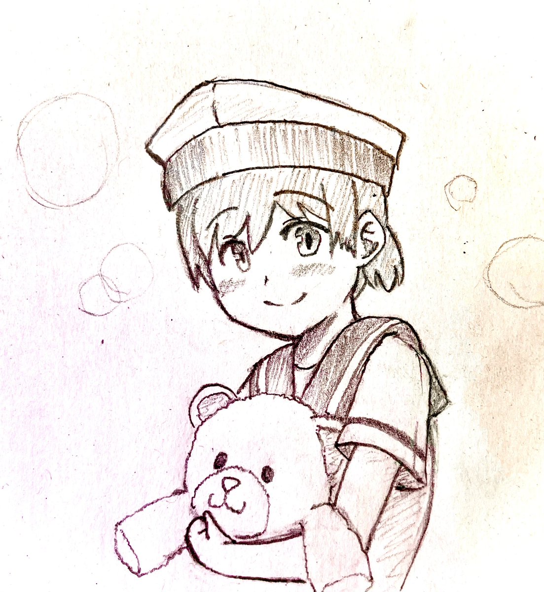 #今月描いた絵を晒そう
古鷹さんしか描いて……日振ちゃんもいる!! 