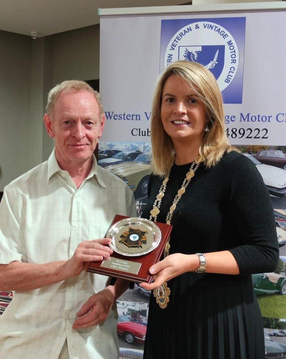 Delighted to have joined the Western Veteran & Vintage Motor Club to celebrate their 45th anniversary and present their annual awards at the @salthill_hotel