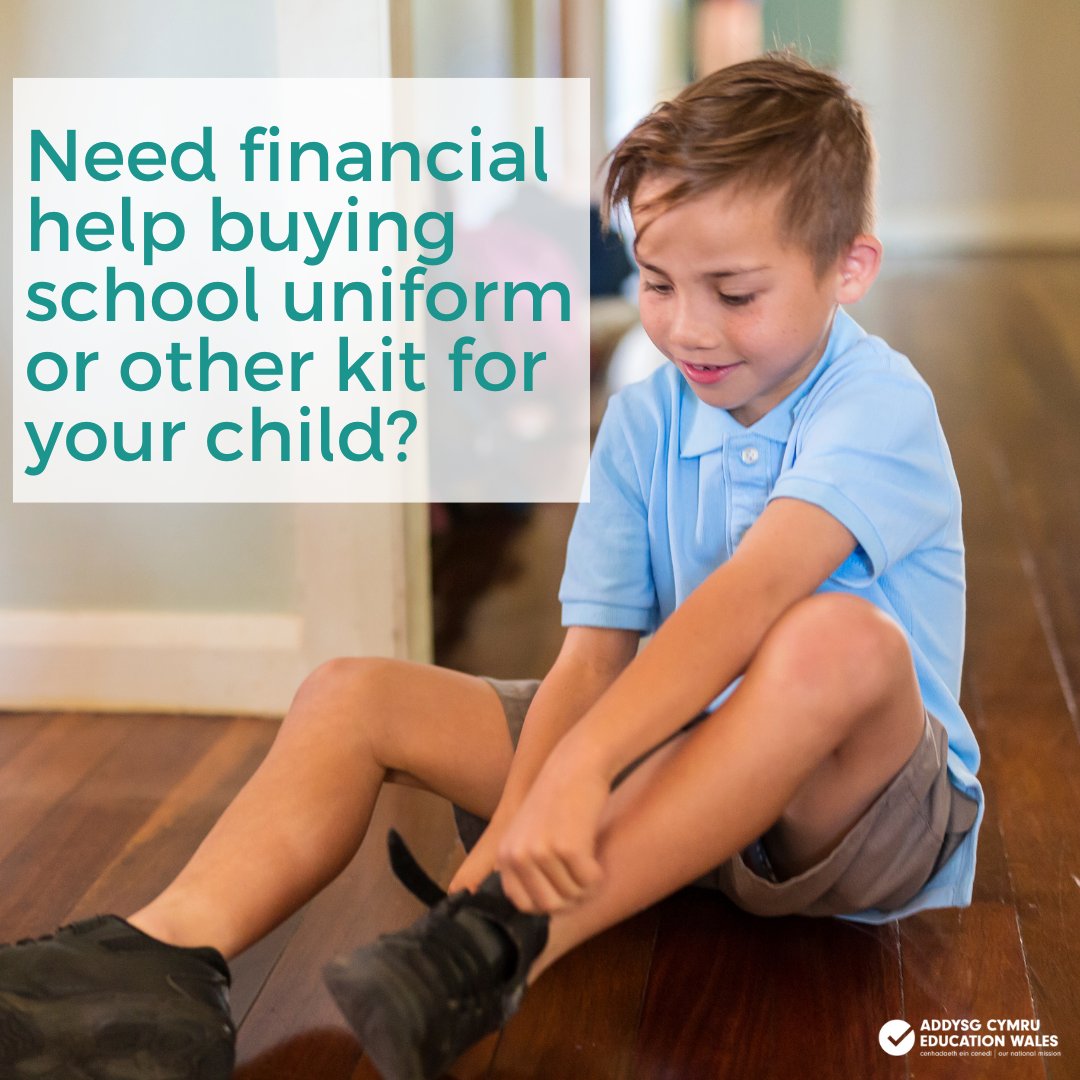 WG_Education's tweet photo. Funding to buy school uniform, equipment, sports kit, kit for activities outside of school is now available for eligible learners.

Apply now via your local authority. 

https://t.co/oN6ULc82OT
 
#HelpWithKit @care_wales @NSPCC_Cymru @Torfaenfis @MudiadMeithrin @YouthWales https://t.co/RLd6PqmdFG