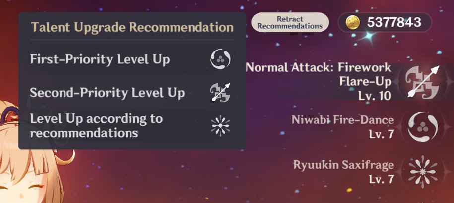 Sevy C6 Alhaitham main on X: Genshin whyyyyy is this ur recommendation  🥲🥲 PSA pls prioritize your Yoimiya's Normal Attack levels   / X