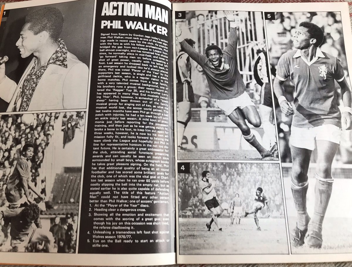 Millwall_Jersey's tweet photo. Looking through old programmes yesterday to remember @PhilWalkerFans and found some great ones. Collecting his Player of the Season award, in action vs. Hoddle and being embraced by supporters. Some nice words too. #Millwall #PhilWalker https://t.co/f7d11M61K8