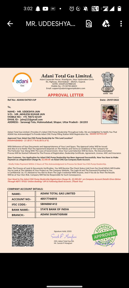 uddeshyajain10's tweet photo. I made a payment of 32500 to the account mentioned. Kindly help me with this so that no more fraud is done. @cyberpolice_up @CybercrimeCID @PranavAdani https://t.co/kvmq2Mp2cM
