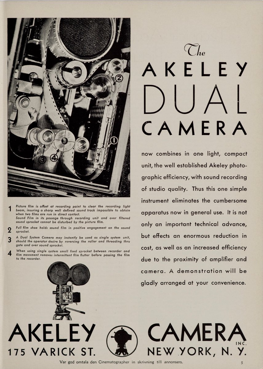 shutterangle180's tweet photo. THIS MONTH / 90 YEARS AGO
American Cinematographer Ad @AmericanCine
August 1932 - Vol. 13 No. 4 / page 5
#americancinematographer #cinematography
#cinematographers #Akeley https://t.co/LMMECXan1d