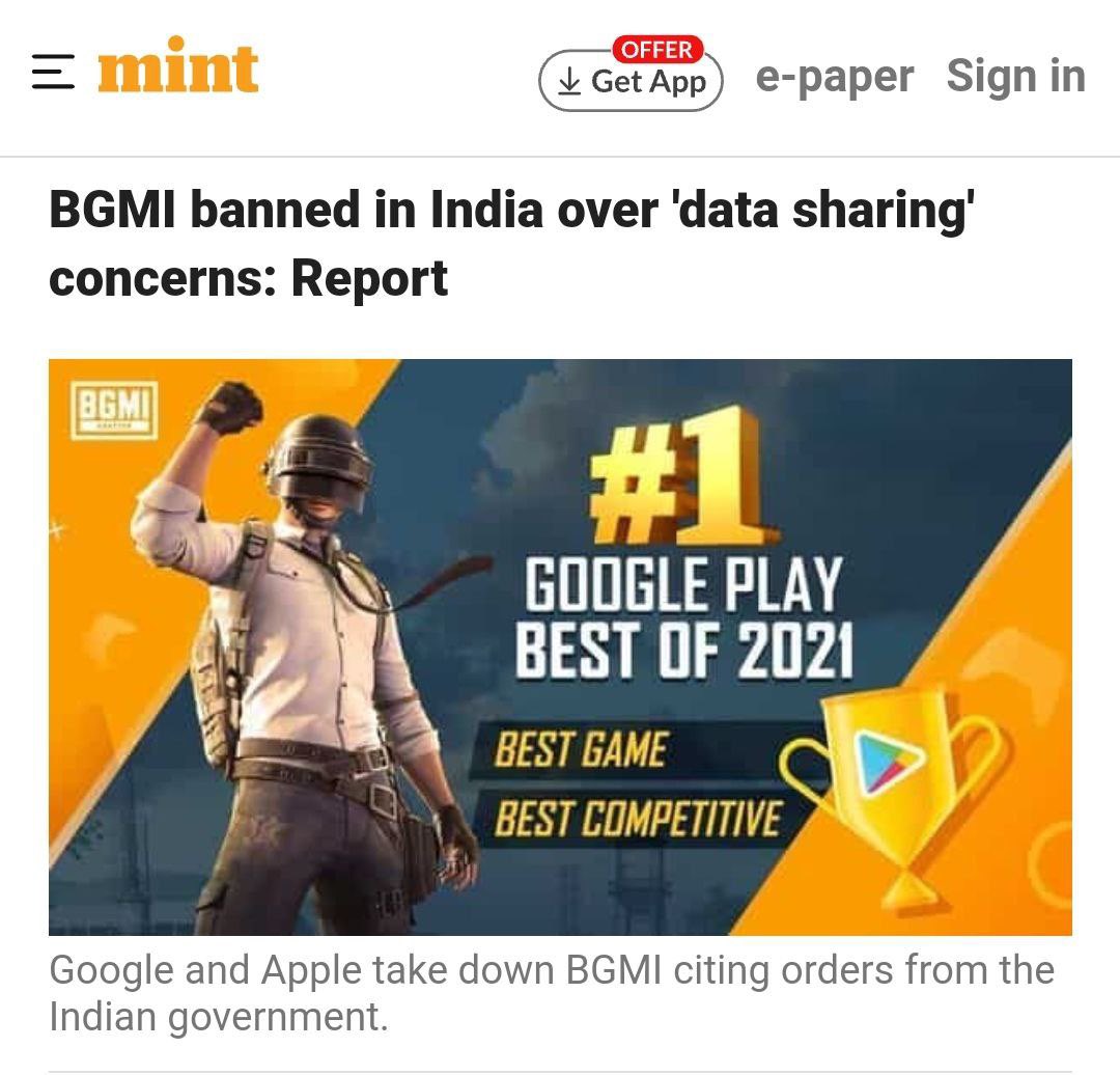 cybernitinX's tweet image. I had written a whole article about data sharing and psychological impacts a year ago which @mygovindia is now realized and again decided to ban BGMI (PubG).

Here is my article of June 19, 2021 on Return of PubG: nykdaily.com/2021/06/return…

#CyberSecurity #DataConcerns #CyberNitin