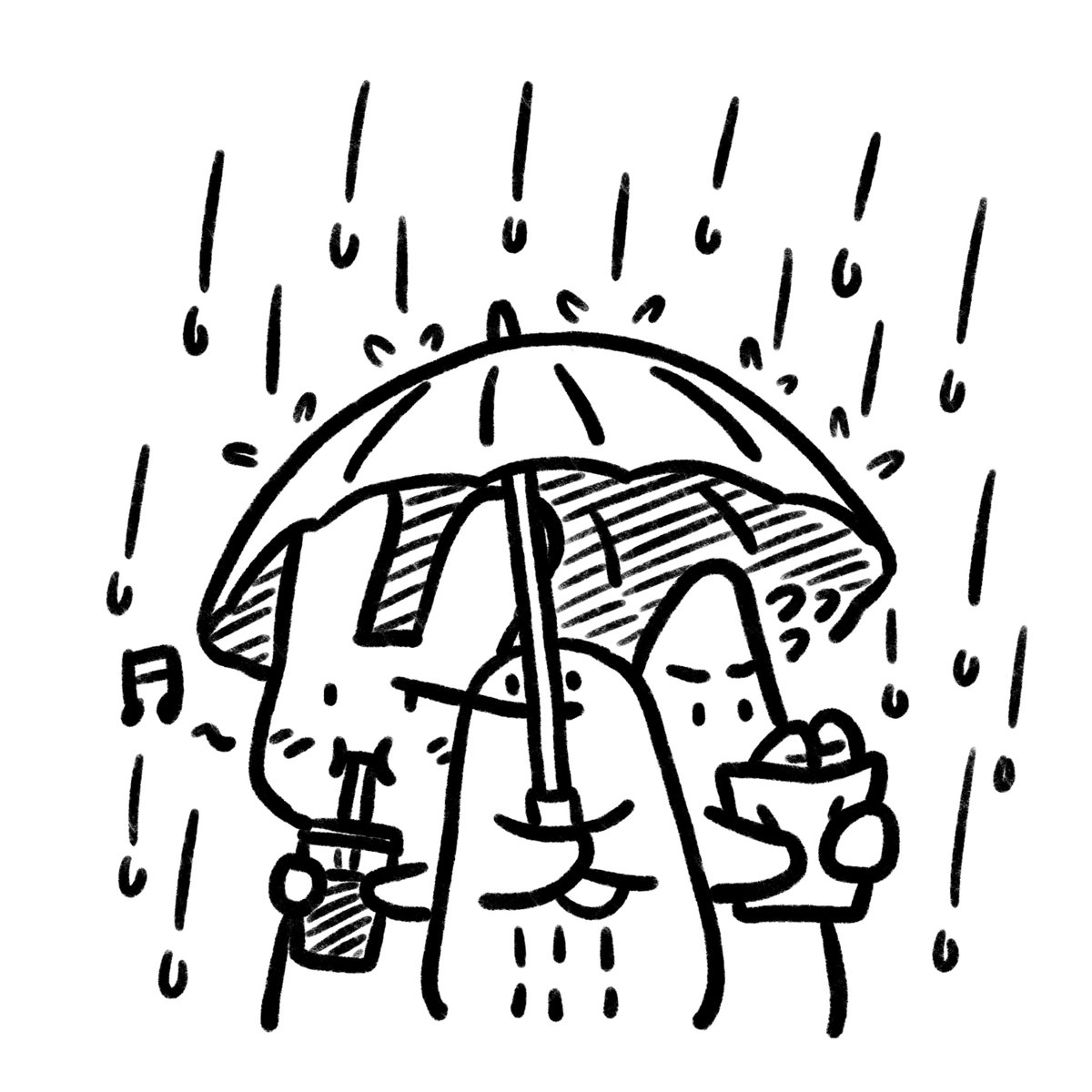 it's raining 🌧️☂️🌧️
#drawing #doodle